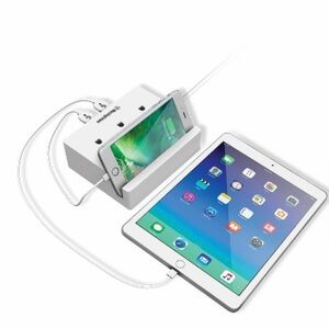 Westinghouse Desktop USB Charging Cradle – 3 Outlet + 2 USB Ports